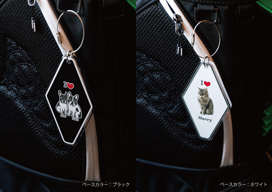 ゴルフバッグネームタグベースカラー